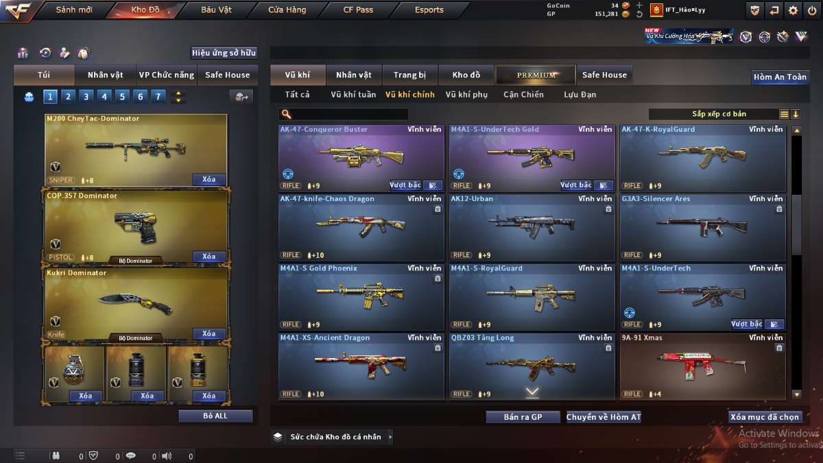 shop acc cf uy tin gia re